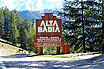 Alta badia welcome sign